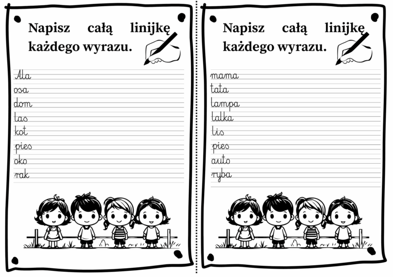 Przepisywanie - wyrazy (1)